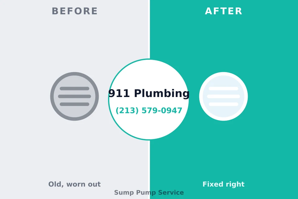 Before and after: plumbing repair Reed City, MI